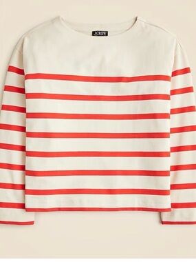 J.Crew Mariner jersey relaxed boatneck T-shirt in stripe